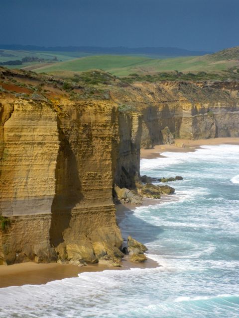 Spectacular scenery along the Great Ocean Road.