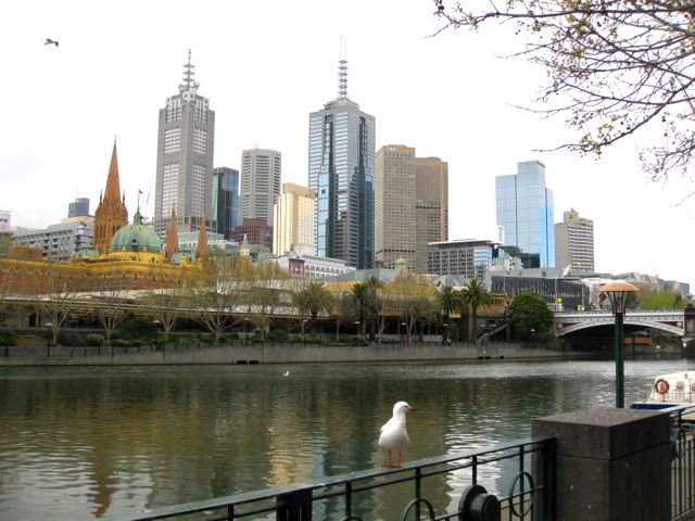 Vibrant Melbourne on the Yarra River.