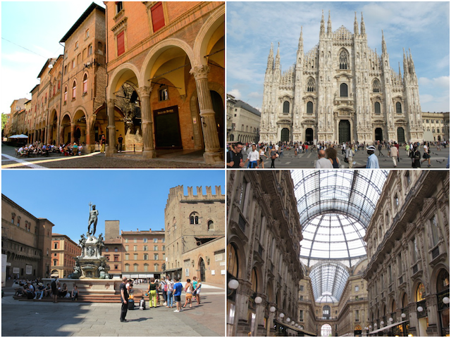 Blogville apartments will be located in Bologna (right) and Milan (left).