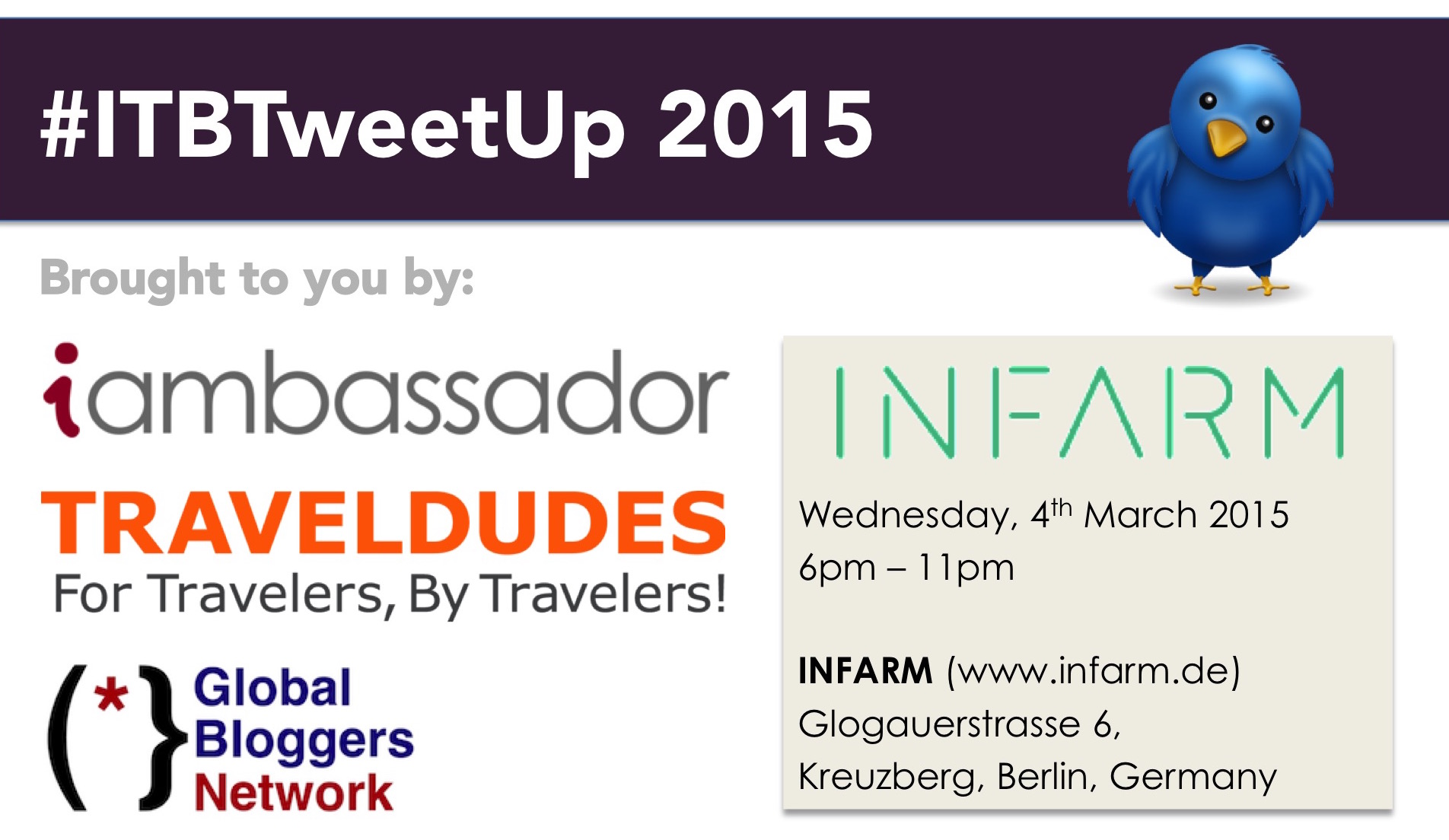 Join us at the ITB Tweet-up 2015 in Berlin
