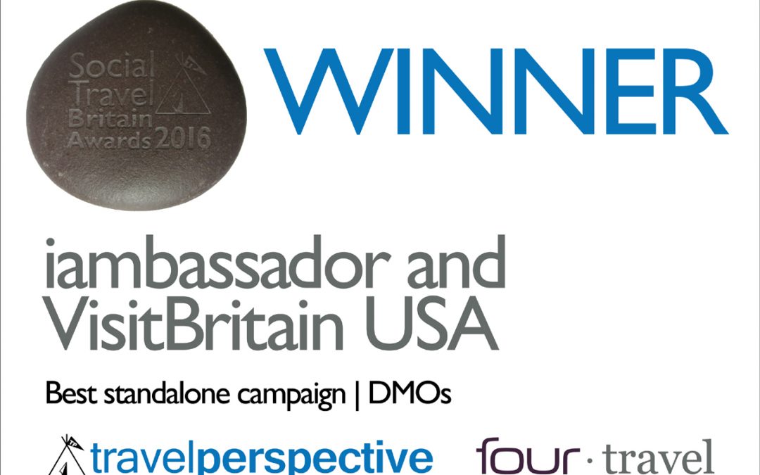 iambassador wins award with Visit Britain