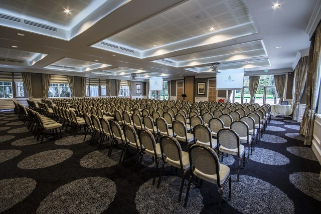 The plenary hall at the Kingsmills Hotel.